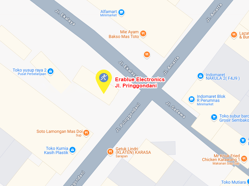 Peta ke toko EraBlue di  Jalan Pringgondani, RT 004, RW 008, terletak di Kel/Desa Sukaluyu, Kecamatan Teluk Jambe Timur, Kabupaten Karawang, Provinsi Jawa Barat